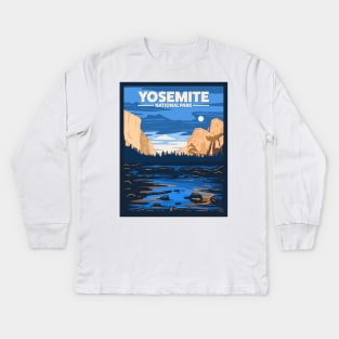 Yosemite National Park Kids Long Sleeve T-Shirt